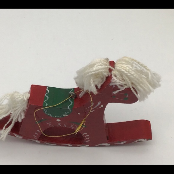2 Reindeer or Rocking Horses Christmas Ornaments - Picture 8 of 11